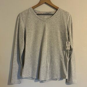 Heather Gray PJ Top